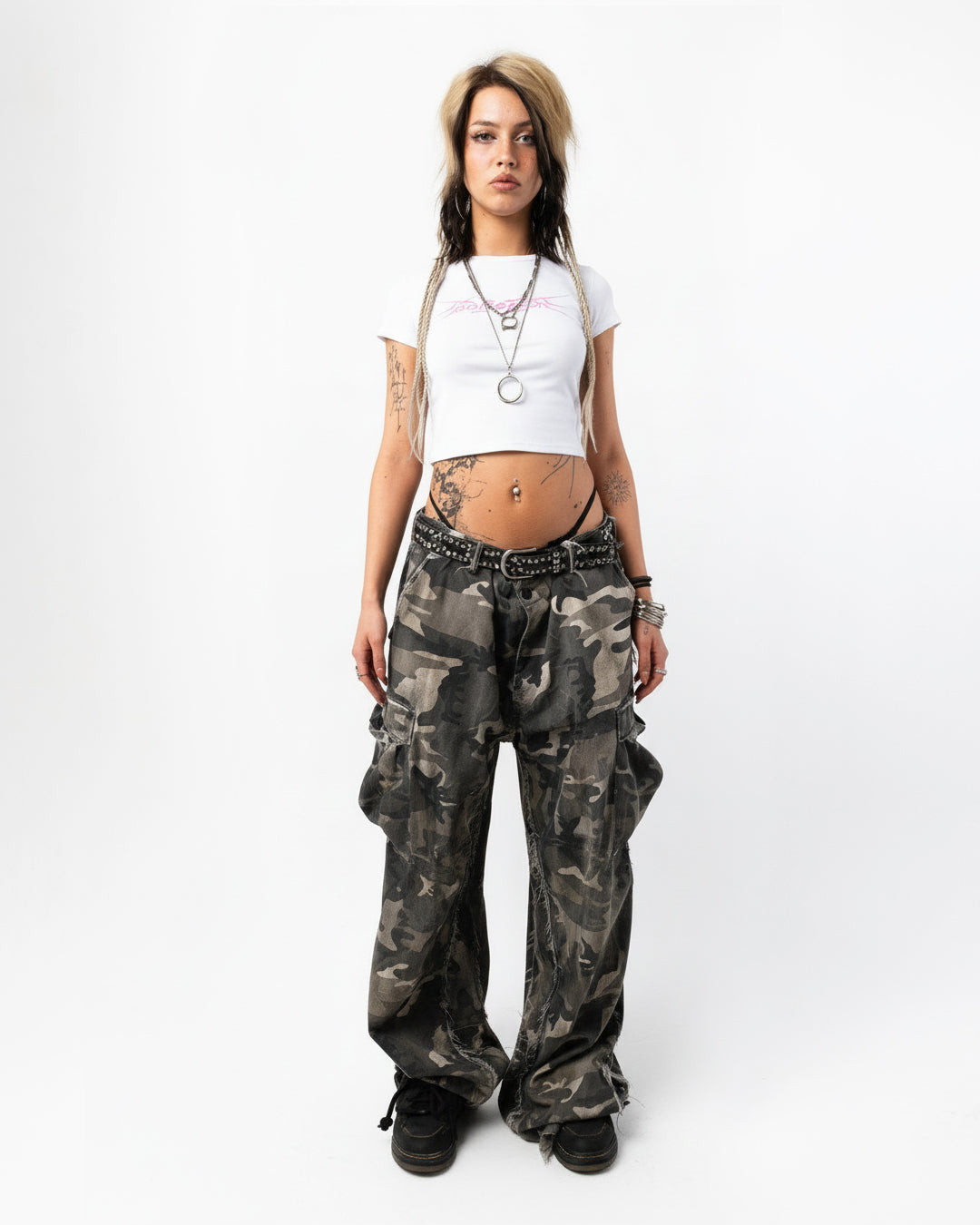 Logo Baby Tee - white