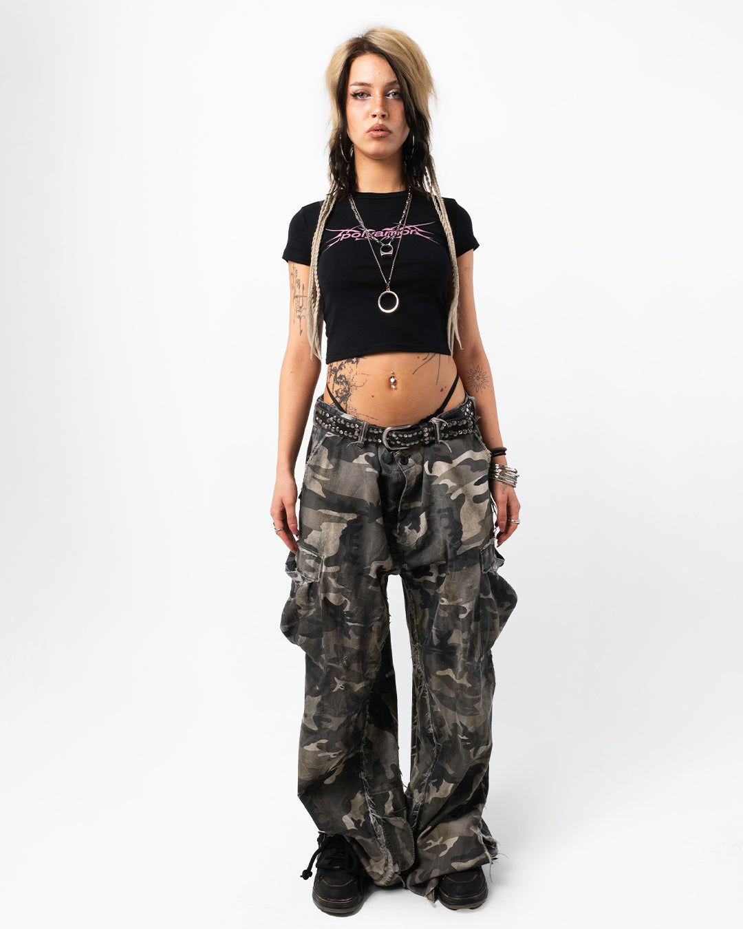 Logo Baby Tee - black