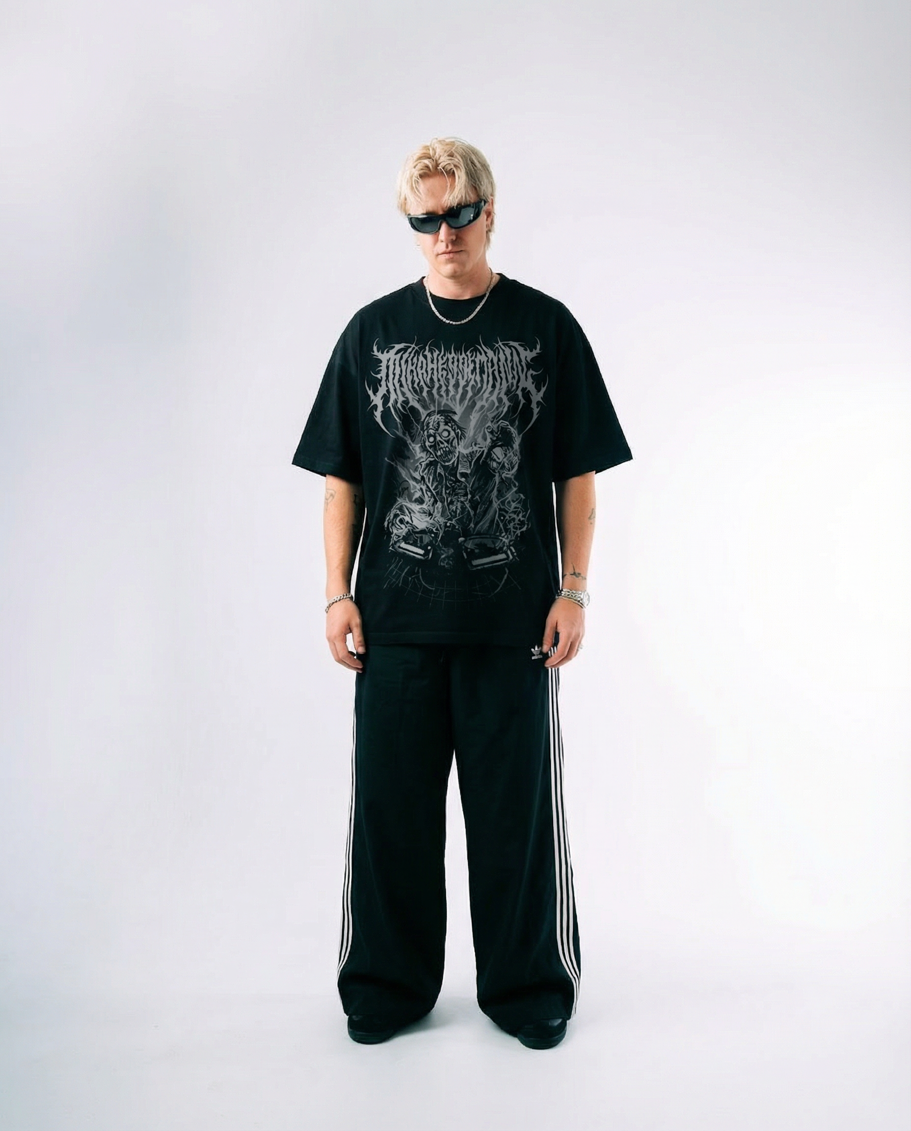 Zombie DJ Tee by Mika Heggemann